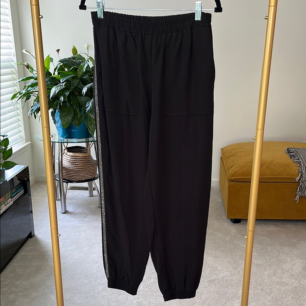 Zara rhinestone joggers size medium